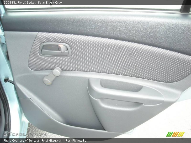 Polar Blue / Gray 2008 Kia Rio LX Sedan
