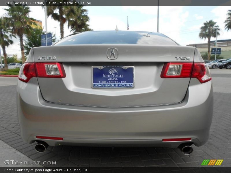 Palladium Metallic / Taupe 2010 Acura TSX Sedan