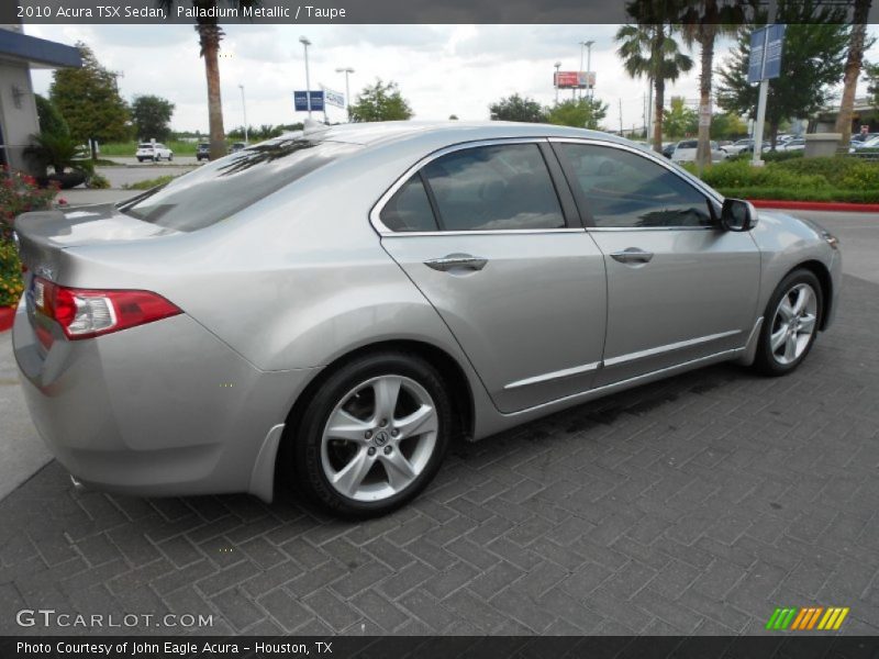 Palladium Metallic / Taupe 2010 Acura TSX Sedan