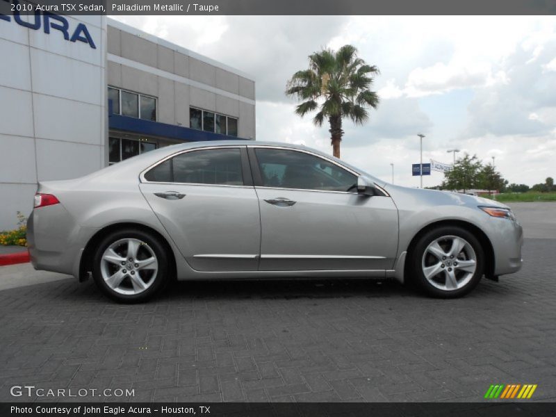 Palladium Metallic / Taupe 2010 Acura TSX Sedan