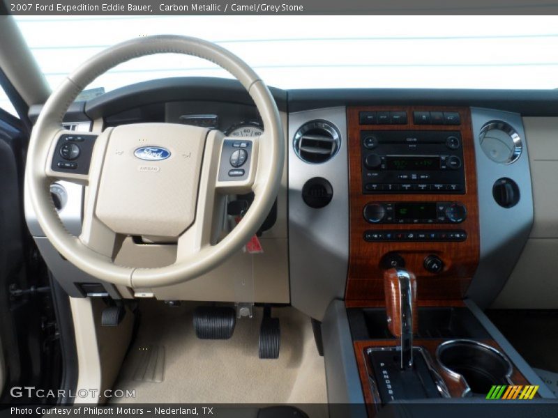 Carbon Metallic / Camel/Grey Stone 2007 Ford Expedition Eddie Bauer