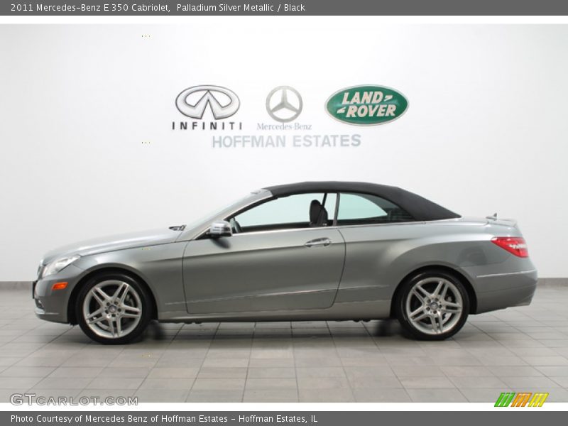 Palladium Silver Metallic / Black 2011 Mercedes-Benz E 350 Cabriolet