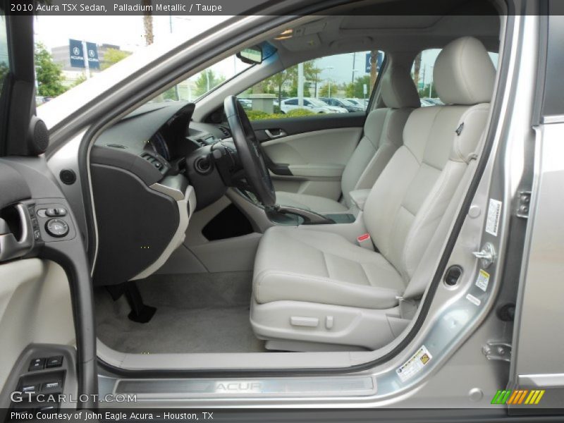 Palladium Metallic / Taupe 2010 Acura TSX Sedan