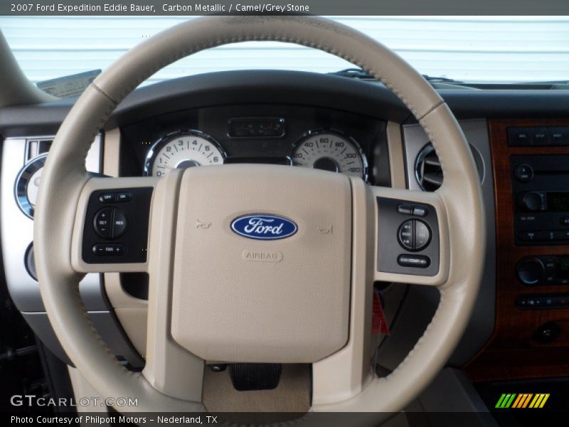 Carbon Metallic / Camel/Grey Stone 2007 Ford Expedition Eddie Bauer