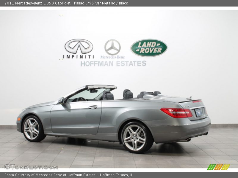 Palladium Silver Metallic / Black 2011 Mercedes-Benz E 350 Cabriolet