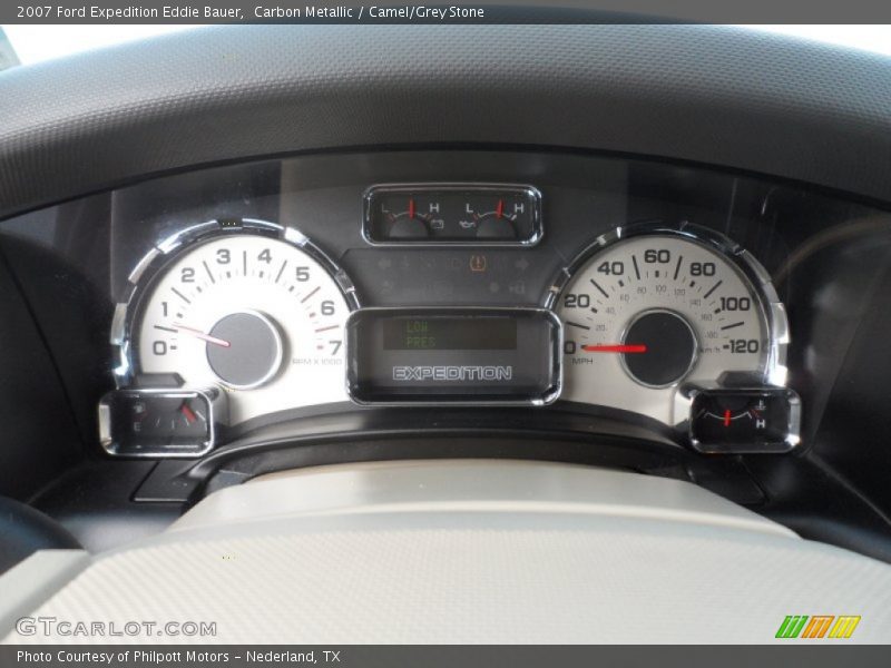 Carbon Metallic / Camel/Grey Stone 2007 Ford Expedition Eddie Bauer