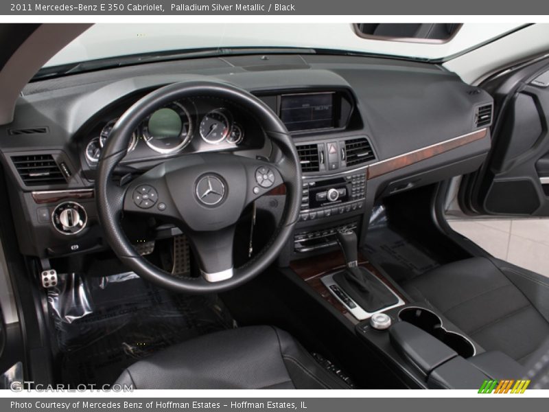 Palladium Silver Metallic / Black 2011 Mercedes-Benz E 350 Cabriolet