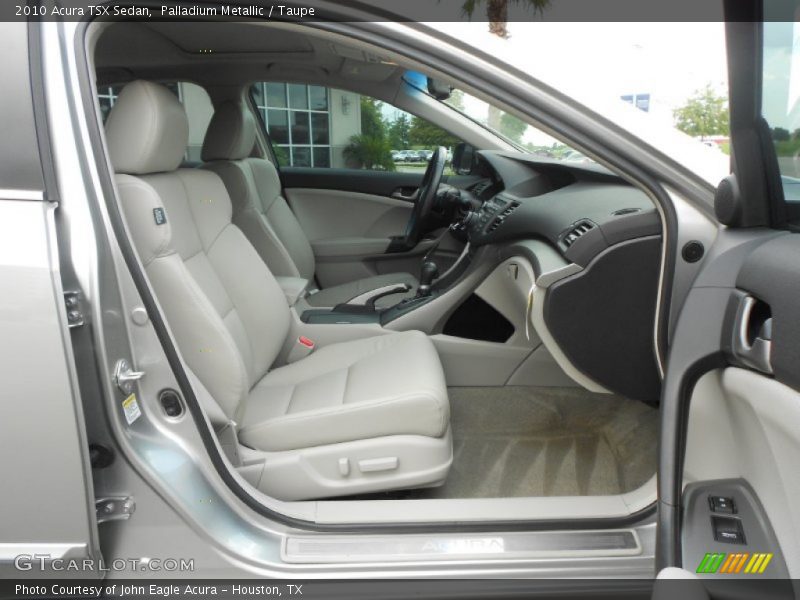 Palladium Metallic / Taupe 2010 Acura TSX Sedan