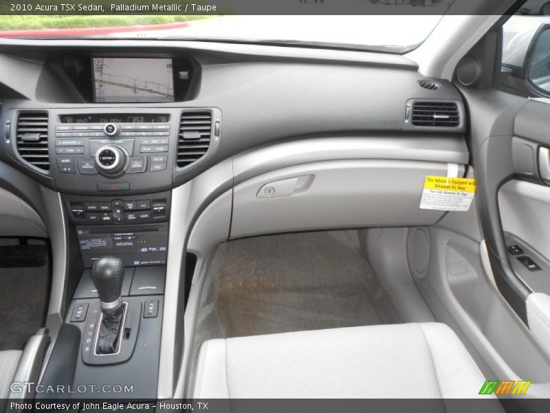 Palladium Metallic / Taupe 2010 Acura TSX Sedan