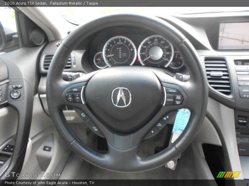 Palladium Metallic / Taupe 2010 Acura TSX Sedan