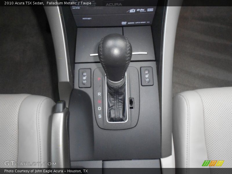 Palladium Metallic / Taupe 2010 Acura TSX Sedan