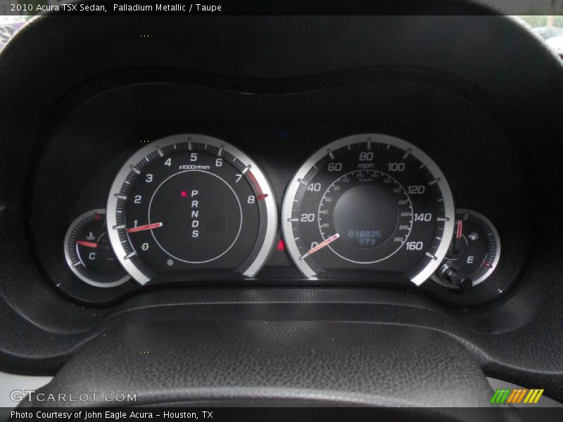 Palladium Metallic / Taupe 2010 Acura TSX Sedan