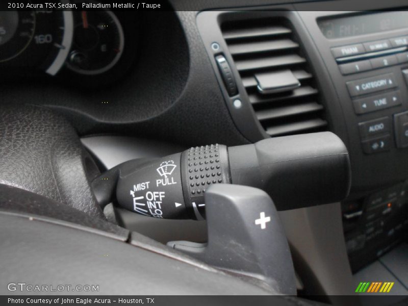 Palladium Metallic / Taupe 2010 Acura TSX Sedan