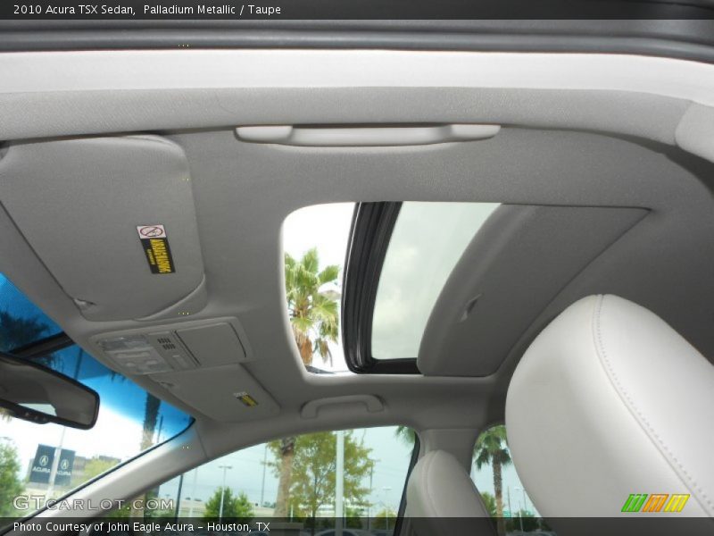 Palladium Metallic / Taupe 2010 Acura TSX Sedan