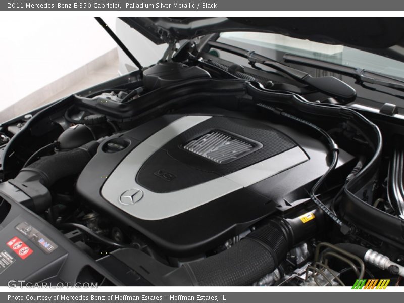 Palladium Silver Metallic / Black 2011 Mercedes-Benz E 350 Cabriolet