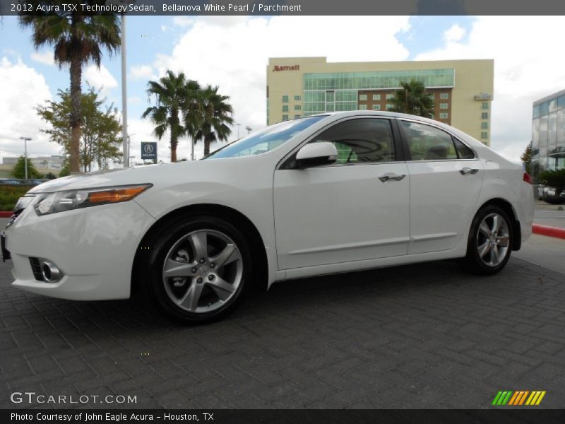 Bellanova White Pearl / Parchment 2012 Acura TSX Technology Sedan