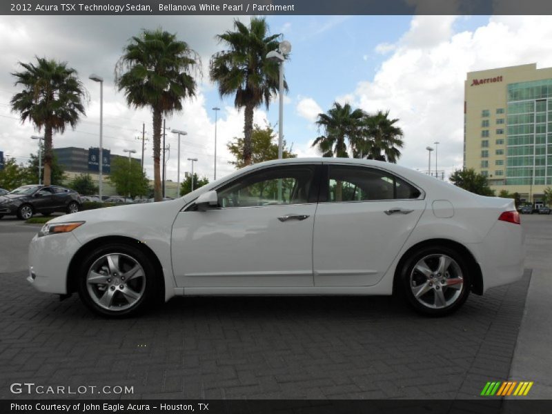 Bellanova White Pearl / Parchment 2012 Acura TSX Technology Sedan
