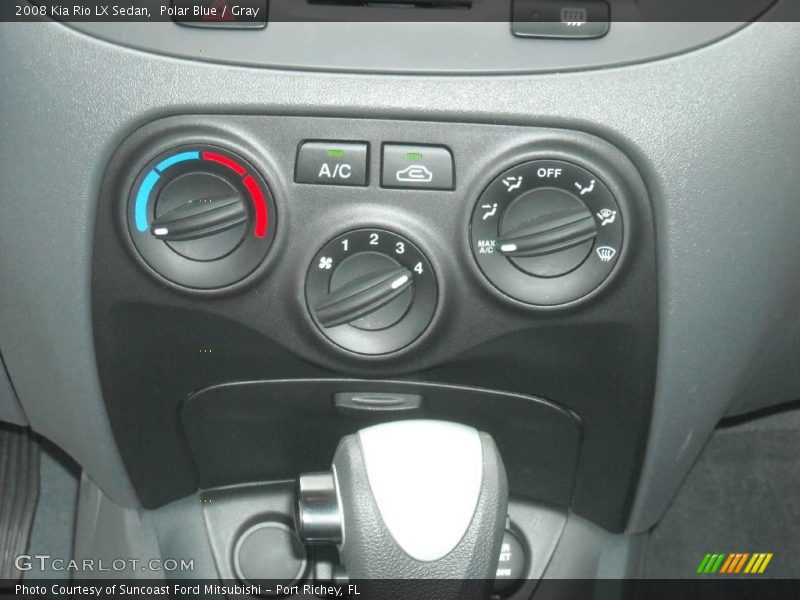 Polar Blue / Gray 2008 Kia Rio LX Sedan