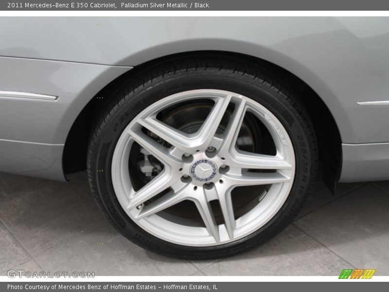 Palladium Silver Metallic / Black 2011 Mercedes-Benz E 350 Cabriolet