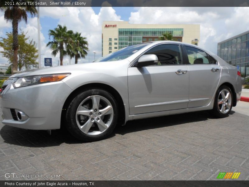 Silver Moon / Ebony 2011 Acura TSX Sedan