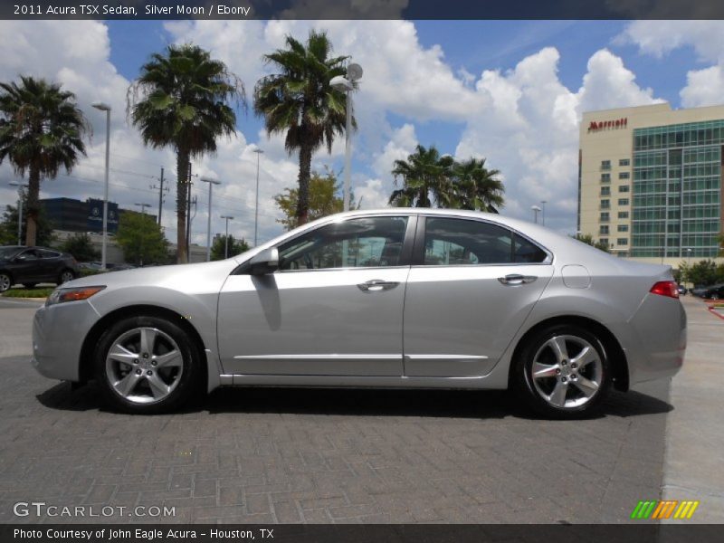 Silver Moon / Ebony 2011 Acura TSX Sedan