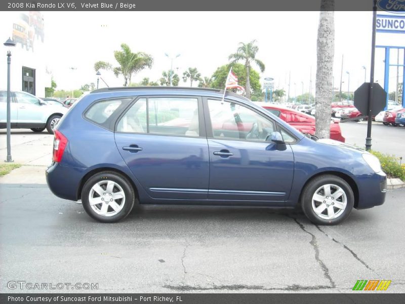 Velvet Blue / Beige 2008 Kia Rondo LX V6