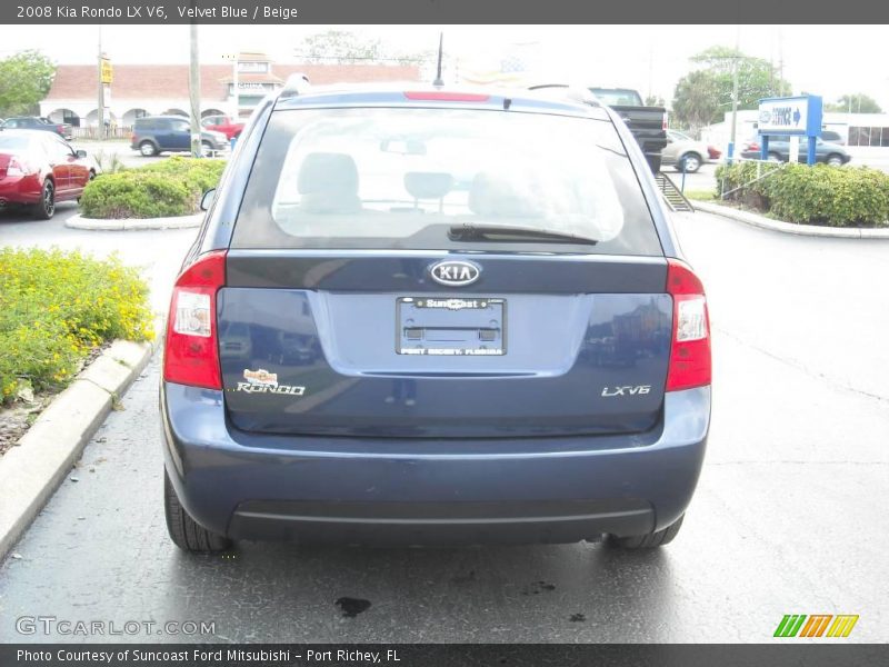 Velvet Blue / Beige 2008 Kia Rondo LX V6