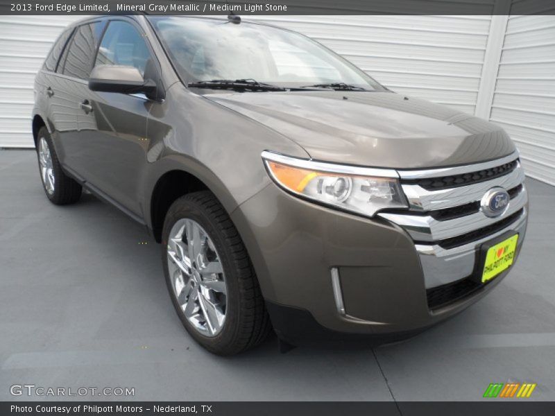 Mineral Gray Metallic / Medium Light Stone 2013 Ford Edge Limited