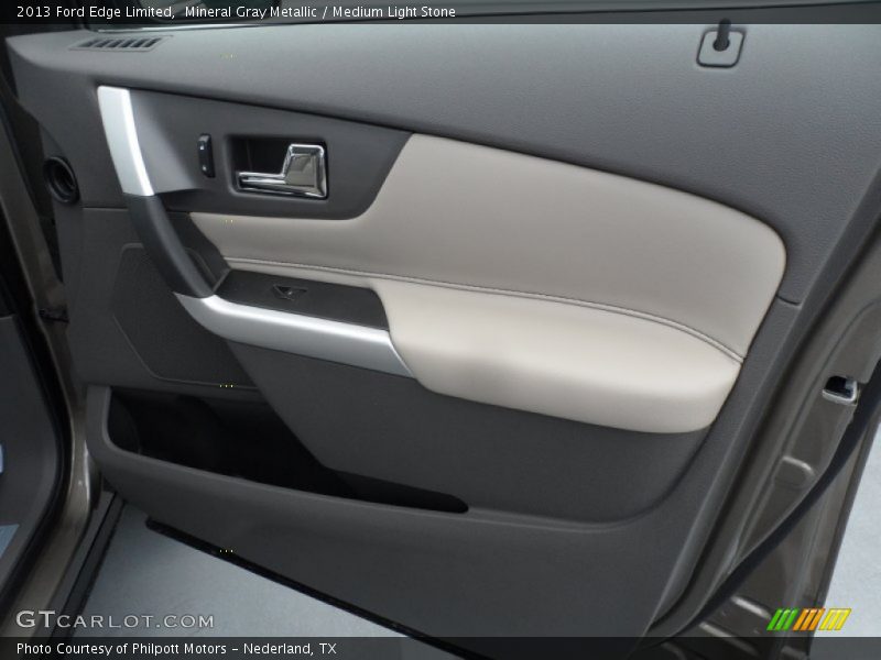 Mineral Gray Metallic / Medium Light Stone 2013 Ford Edge Limited