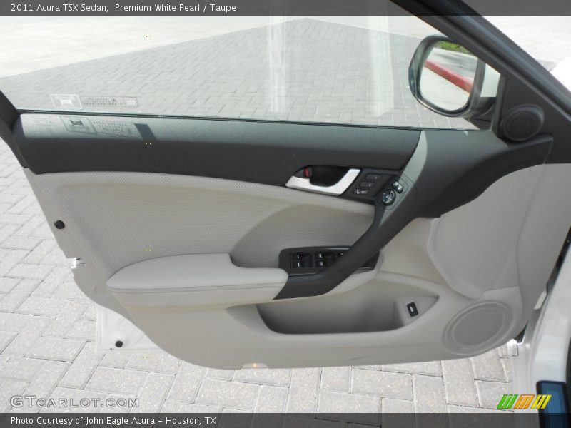 Premium White Pearl / Taupe 2011 Acura TSX Sedan