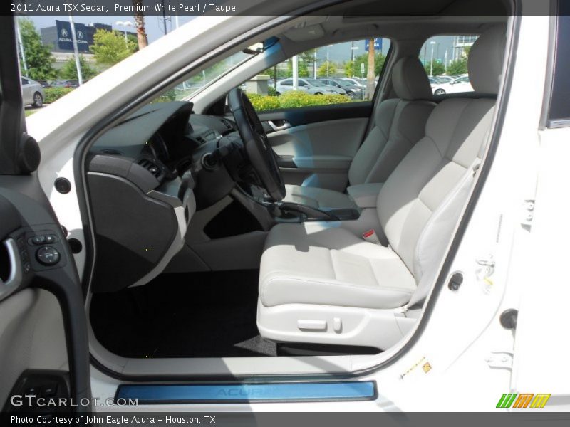 Premium White Pearl / Taupe 2011 Acura TSX Sedan
