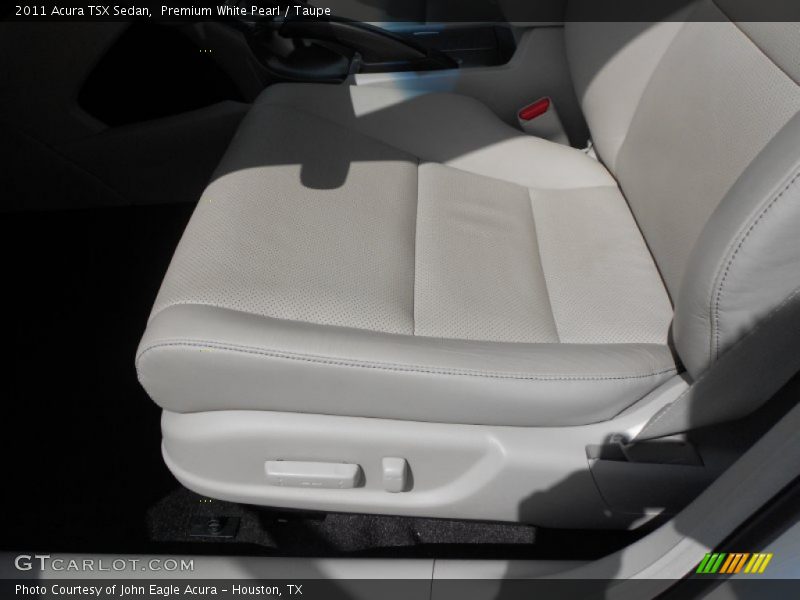 Premium White Pearl / Taupe 2011 Acura TSX Sedan