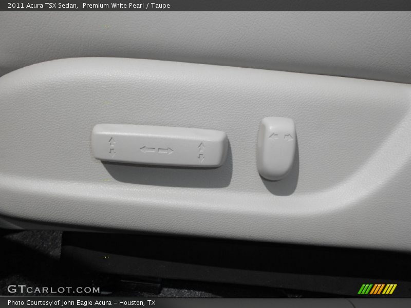 Premium White Pearl / Taupe 2011 Acura TSX Sedan