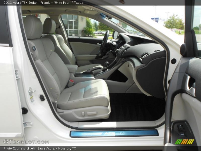 Premium White Pearl / Taupe 2011 Acura TSX Sedan