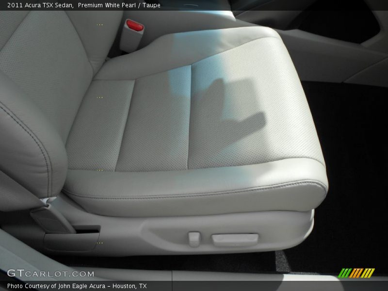 Premium White Pearl / Taupe 2011 Acura TSX Sedan