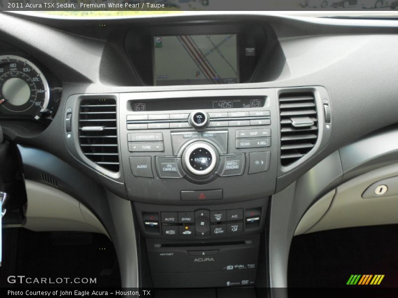 Premium White Pearl / Taupe 2011 Acura TSX Sedan