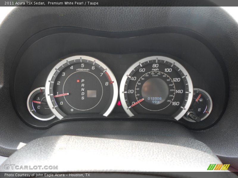 Premium White Pearl / Taupe 2011 Acura TSX Sedan