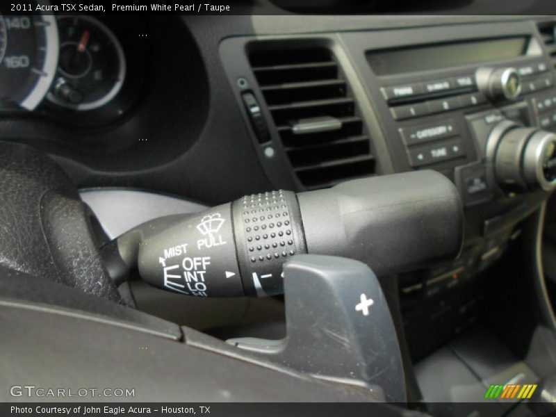 Premium White Pearl / Taupe 2011 Acura TSX Sedan