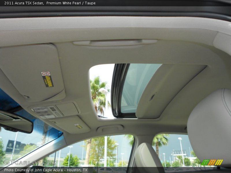 Premium White Pearl / Taupe 2011 Acura TSX Sedan