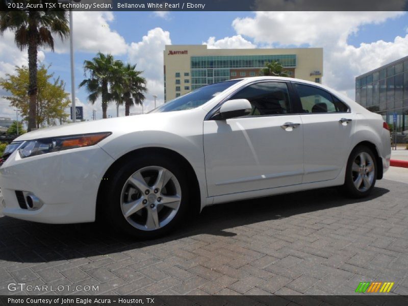 Bellanova White Pearl / Ebony 2012 Acura TSX Technology Sedan