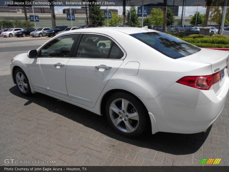 Bellanova White Pearl / Ebony 2012 Acura TSX Technology Sedan