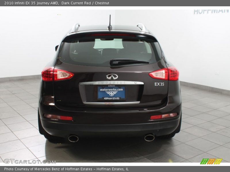 Dark Current Red / Chestnut 2010 Infiniti EX 35 Journey AWD