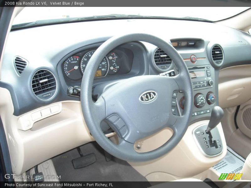Velvet Blue / Beige 2008 Kia Rondo LX V6