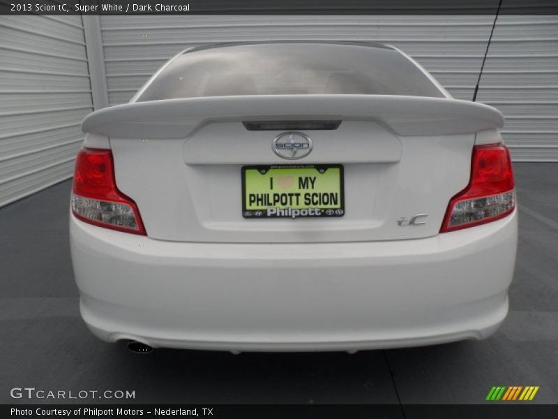 Super White / Dark Charcoal 2013 Scion tC