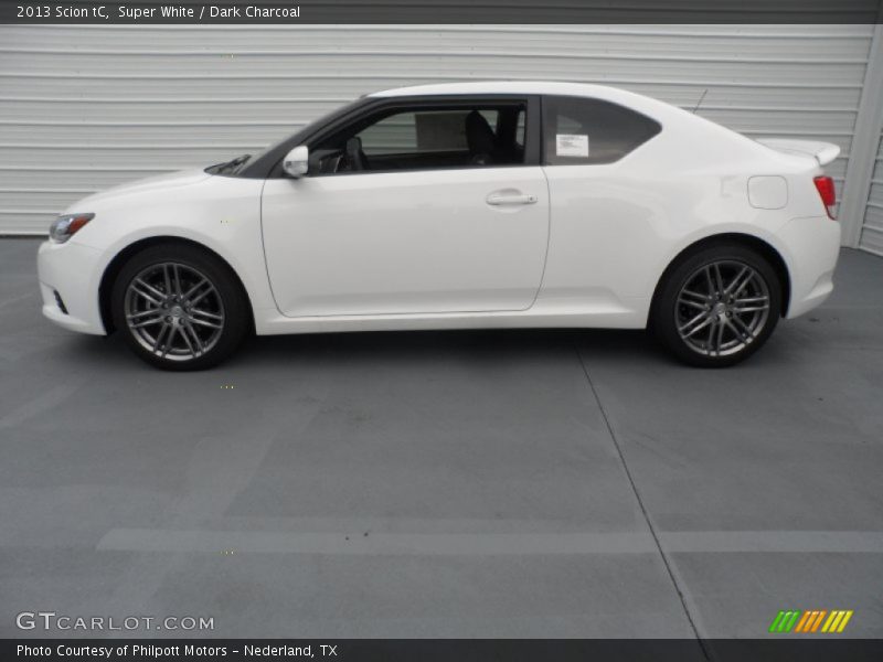 Super White / Dark Charcoal 2013 Scion tC
