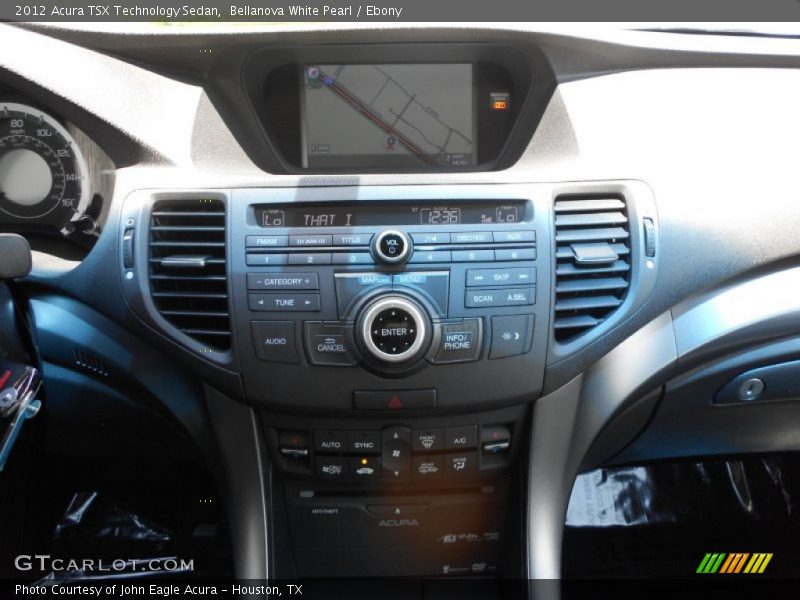 Bellanova White Pearl / Ebony 2012 Acura TSX Technology Sedan