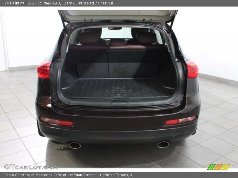 Dark Current Red / Chestnut 2010 Infiniti EX 35 Journey AWD
