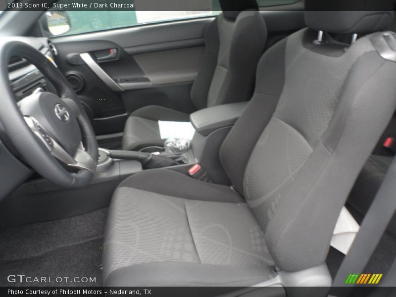 Super White / Dark Charcoal 2013 Scion tC