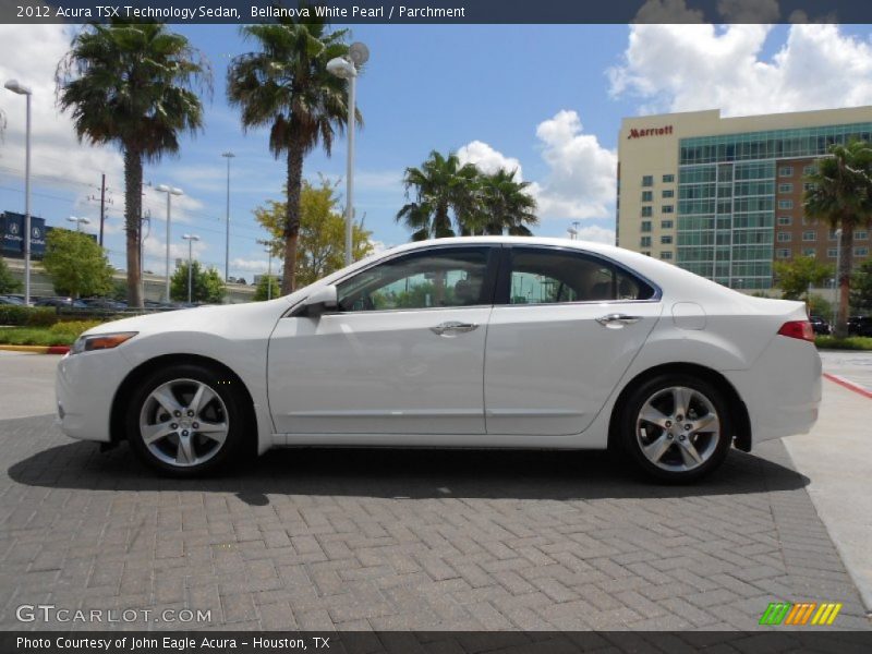 Bellanova White Pearl / Parchment 2012 Acura TSX Technology Sedan