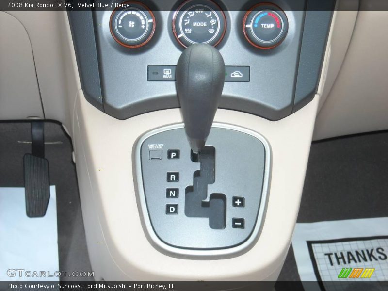 Velvet Blue / Beige 2008 Kia Rondo LX V6